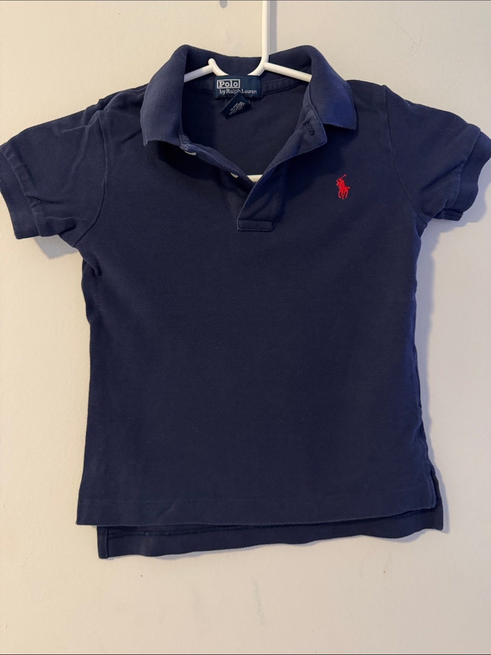 Polo by Ralph Lauren Navy Polo with Red Pony Embroidery - Picture 1 of 4